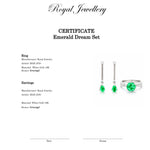 Ring und Ohrringe mit Smaragd aus Weißgold – Royal Jewellery Collection