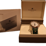 Maurice Lacroix 18K Gold & Stahl Automatik-Chronograph | Schweizer Luxus
