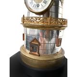 French Industrial Windmill Automaton Table Clock Compendium, around 1880