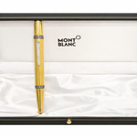 Montblanc gold fountain pen with 0.22ct diamond details