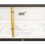 Montblanc gold fountain pen with 0.22ct diamond details