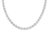 Tennis Necklace with Baguette Diamonds