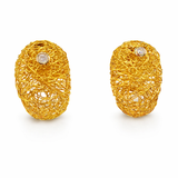Orlando Orlandini 18K Gold Diamond Earrings