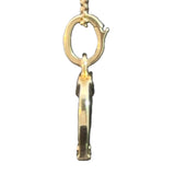 Yellow Gold Horseshoe Diamond Pendant Necklace