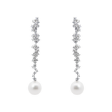 Mikimoto Pearl and Diamonds Earrings