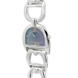 Sarcar 18K White Gold Horseshoe Watch – Luxury Ladies Quartz Watch with Diamonds
