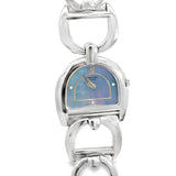 Sarcar 18K White Gold Horseshoe Watch – Luxury Ladies Quartz Watch with Diamonds