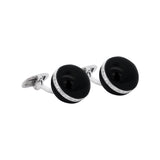 Cufflinks with Onyx and Diamonds