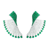 Diamond Earrings with Emeralds