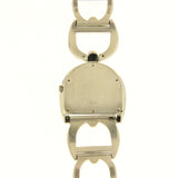 Sarcar 18K White Gold Horseshoe Watch – Luxury Ladies Quartz Watch with Diamonds