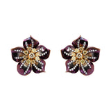 Earrings Titanium with Diamonds