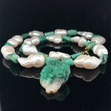 Muzo emerald jewelry set 18K gold luxury collier and earrings