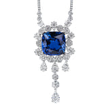 Sapphire Collier and Ring jewelry Set