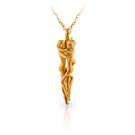 Eden pendant by Carrera in 18K yellow gold, a sculptural piece of fine jewelry


