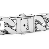 Zancan Silver Bracelet with Black Spinel Stones