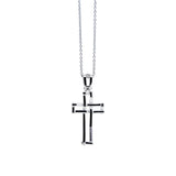 White Gold Cross Pendant