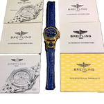 Breitling International Warranty certificate for Chronomat K13050.1 with authorized distributor stamp