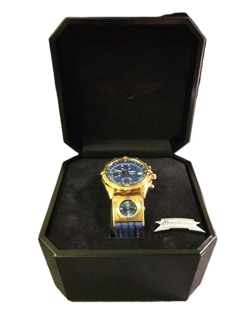 Original Breitling presentation box for Chronomat K13050.1 18K gold with branded interior