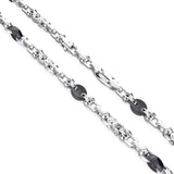 Zancan Chain Necklace Silver and Ceramic