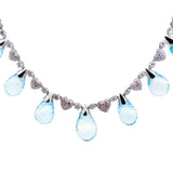 Topaz Collier and Earrings Jewellery Set