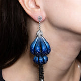 Blue Titanium Earrings