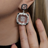 Art Deco Rock Crystal Earrings