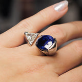 Sapphire and Diamond Ring