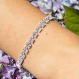 Tennis Bracelet with Baguette Diamonds