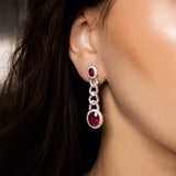 Rubellite Earrings