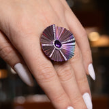 Titanium Ring with Amethyst