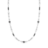 Zancan Chain Necklace Silver and Ceramic