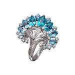 Carrera y Carrera Genus Ring | 18K White Gold with Topaz & Diamonds