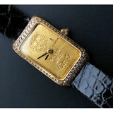 PAMP Suisse Goldbarren Uhr 18K Gold mit Diamanten selten Österreich